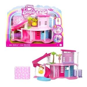 Barbie Mini BarbieLand Doll House Sets, Dreamhouse with Surprise Doll Pet RARE!